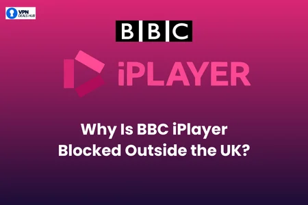 BBC iPlayer logo with text explaining why BBC iPlayer is blocked outside the UK.