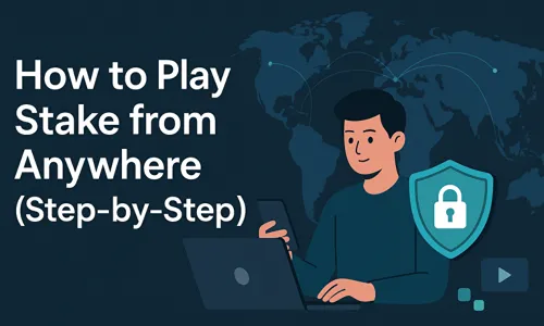 How to Play Stake from Anywhere (step-by-step)